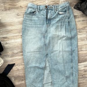 Madewell denim skirt